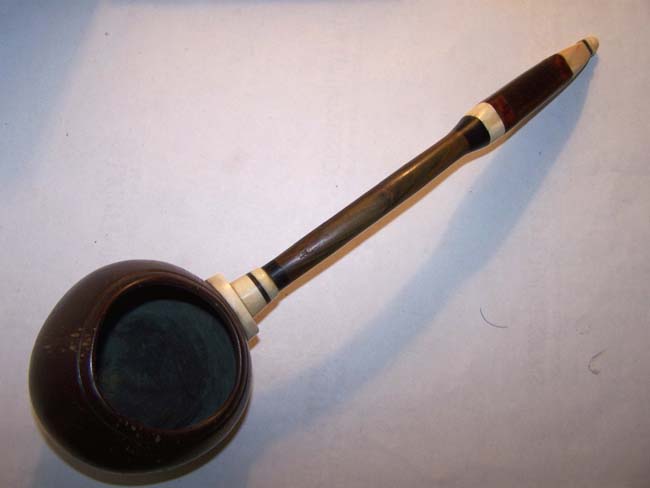 A Fine 19th century Sailor-Made Coconut Dipper with Whale Ivory Mounts circa 1850 — image 2